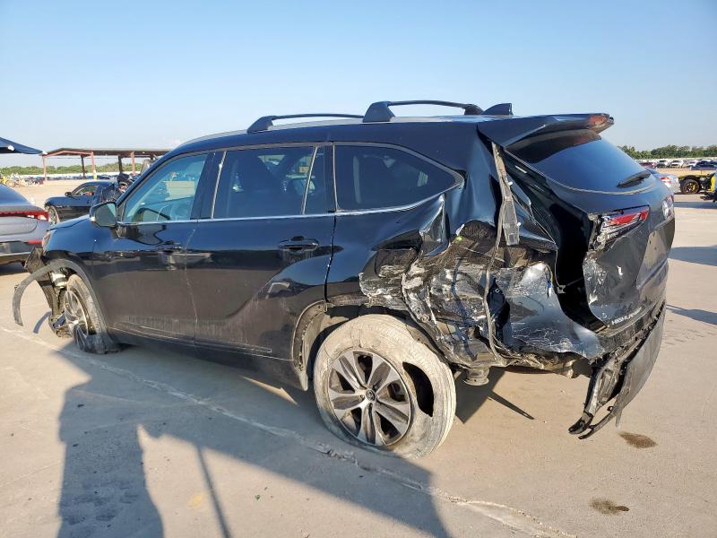 5TDGZRAH6NS539434 - 2022 TOYOTA HIGHLANDER XLE შავი ფოტო 2