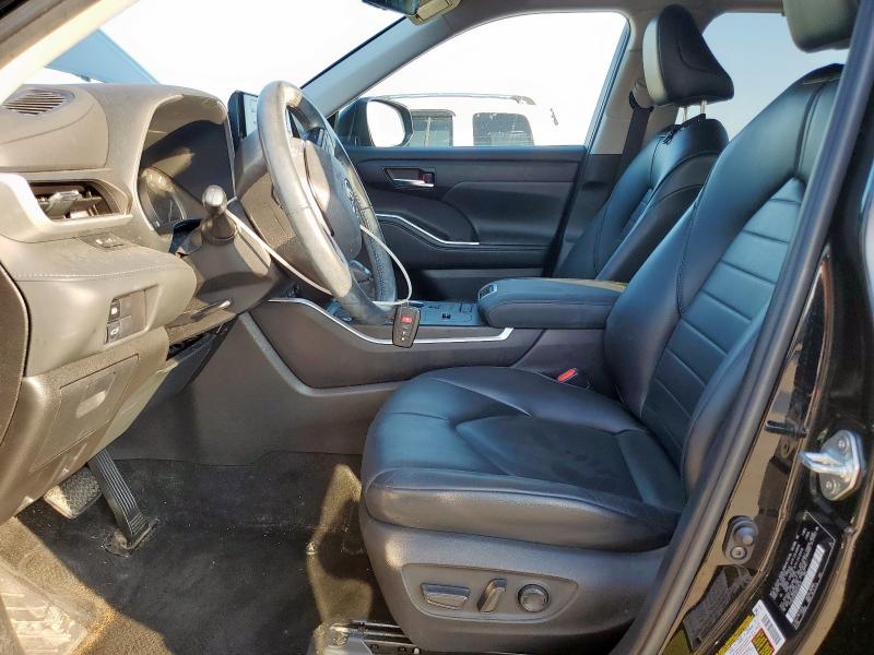 5TDGZRAH6NS539434 - 2022 TOYOTA HIGHLANDER XLE შავი ფოტო 7