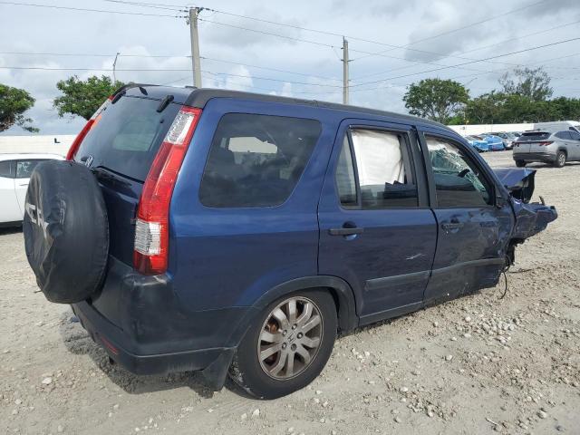 JHLRD78825C037462 - 2005 HONDA CR-V EX BLUE photo 3