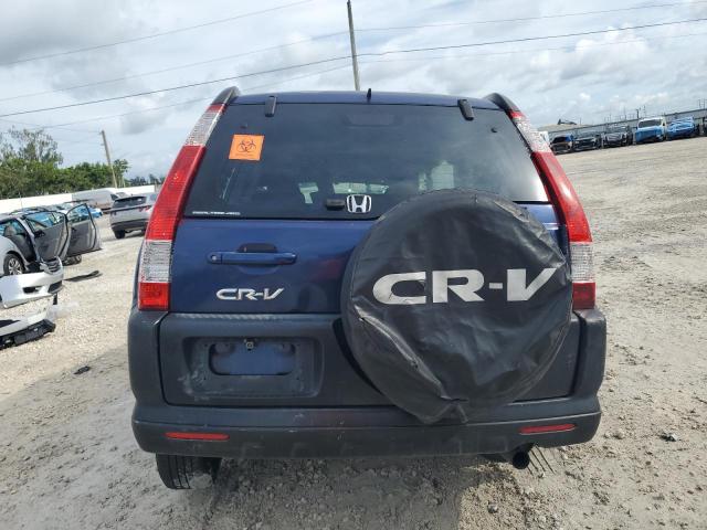 JHLRD78825C037462 - 2005 HONDA CR-V EX BLUE photo 6