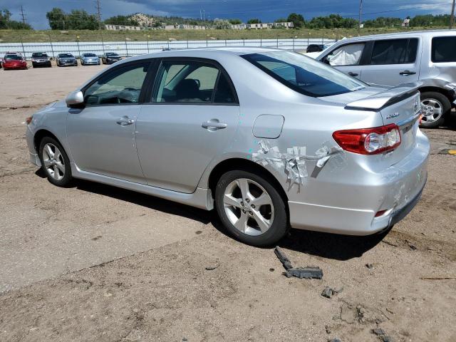 5YFBU4EE2DP193031 - 2013 TOYOTA COROLLA BASE Արծաթագույն լուսանկար 2