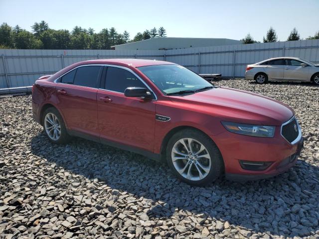 1FAHP2KT6EG103963 - 2014 FORD TAURUS SHO RED photo 4