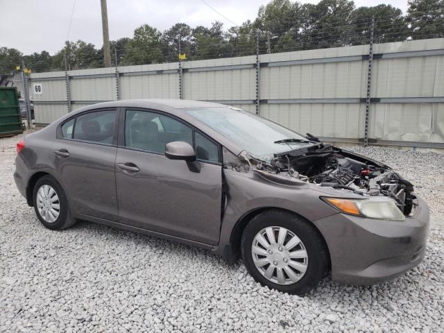 19XFB2F59CE040446 - 2012 HONDA CIVIC LX GRAY photo 4