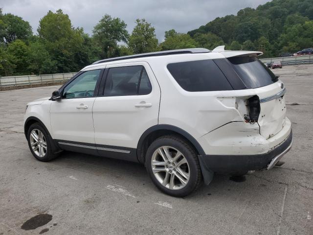 1FM5K8D80HGB36898 - 2017 FORD EXPLORER XLT WHITE photo 2
