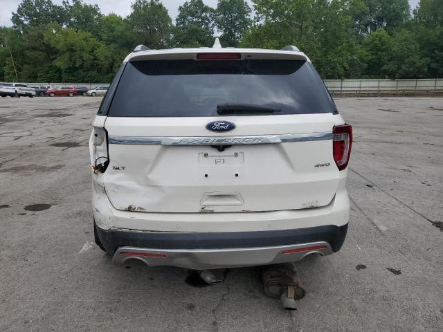 1FM5K8D80HGB36898 - 2017 FORD EXPLORER XLT WHITE photo 6