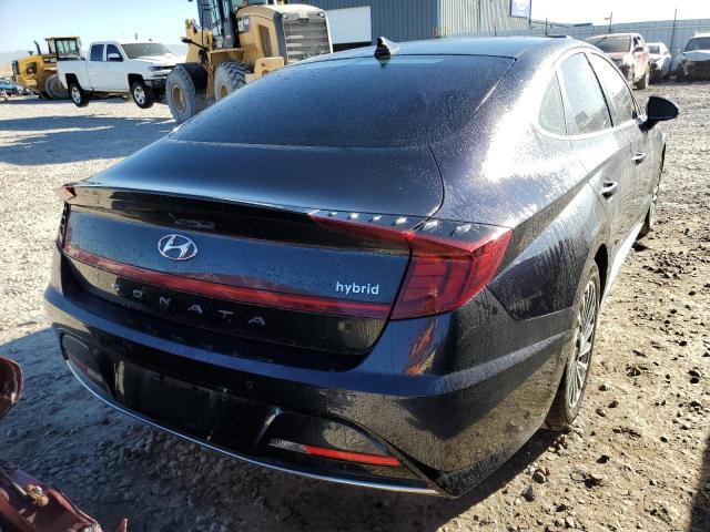 KMHL54JJXMA033709 - 2021 HYUNDAI SONATA HYBRID BLACK photo 6