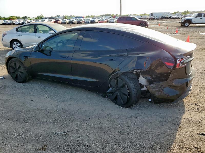 5YJ3E1EB3RF730191 - 2024 TESLA MODEL 3 Noir photo 2