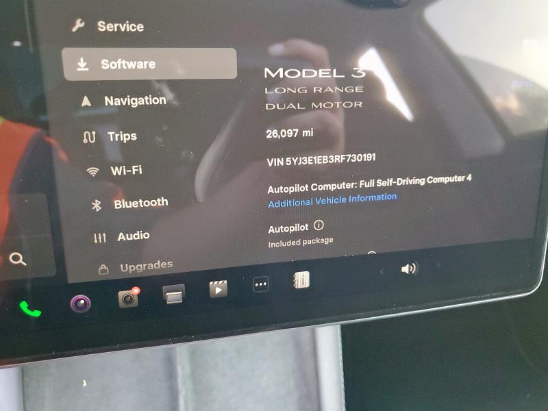 5YJ3E1EB3RF730191 - 2024 TESLA MODEL 3 Noir photo 9