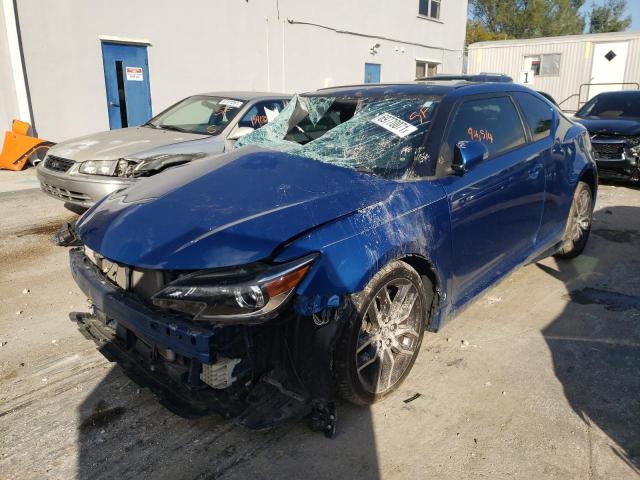 JTKJF5C70F3093739 - 2015 TOYOTA SCION TC ლურჯი ფოტო 2