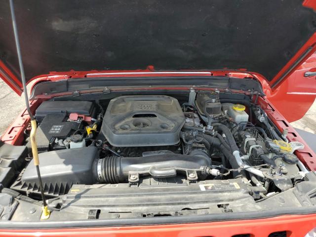 1C4HJXDN6MW592358 - 2021 JEEP WRANGLER U SPORT წითელი ფოტო 11