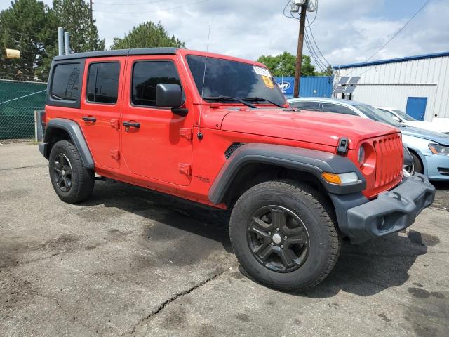 1C4HJXDN6MW592358 - 2021 JEEP WRANGLER U SPORT წითელი ფოტო 4