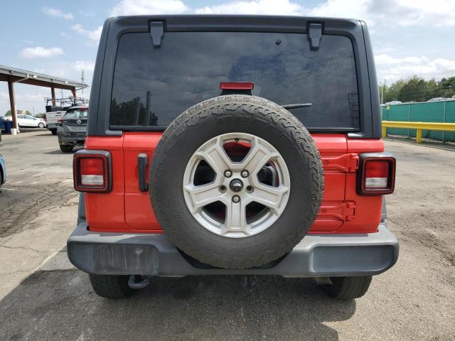 1C4HJXDN6MW592358 - 2021 JEEP WRANGLER U SPORT წითელი ფოტო 6