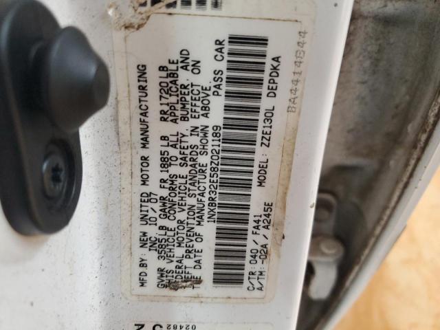 1NXBR32E58Z021189 - 2008 TOYOTA COROLLA CE 白色 照片 12