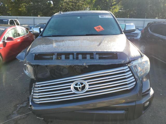 5TFAW5F11EX370047 - 2014 TOYOTA TUNDRA CREWMAX PLATINUM Grau Foto 5