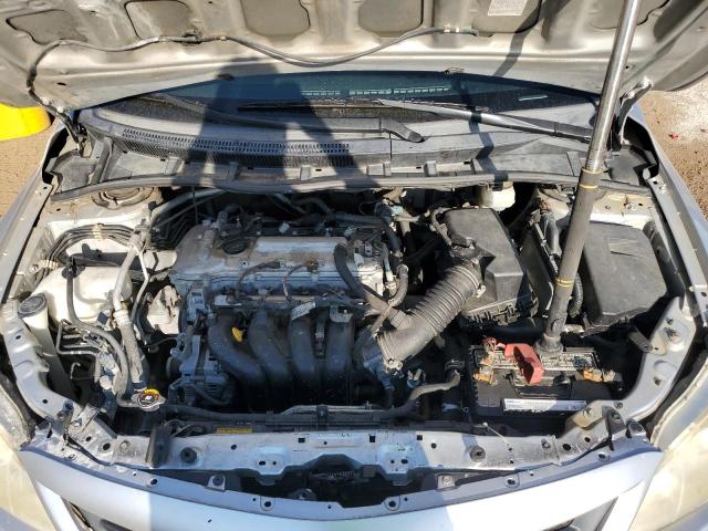 JTDBU4EE3DJ121758 - 2013 TOYOTA COROLLA BASE Արծաթագույն լուսանկար 11
