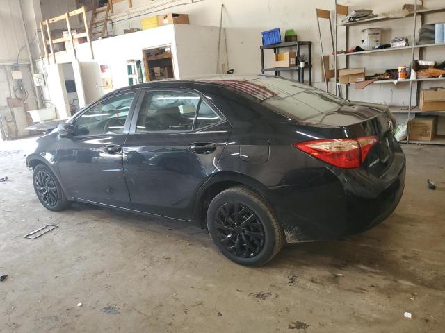 5YFBURHE1KP906832 - 2019 TOYOTA COROLLA L BLACK photo 2