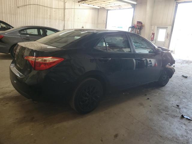 5YFBURHE1KP906832 - 2019 TOYOTA COROLLA L BLACK photo 3