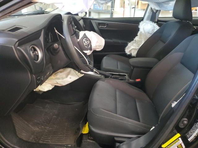 5YFBURHE1KP906832 - 2019 TOYOTA COROLLA L BLACK photo 7