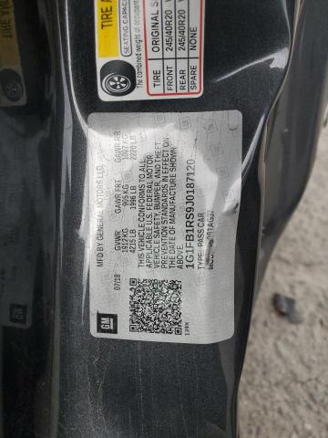 1G1FB1RS9J0187120 - 2018 CHEVROLET CAMARO LT Сұр фото 12