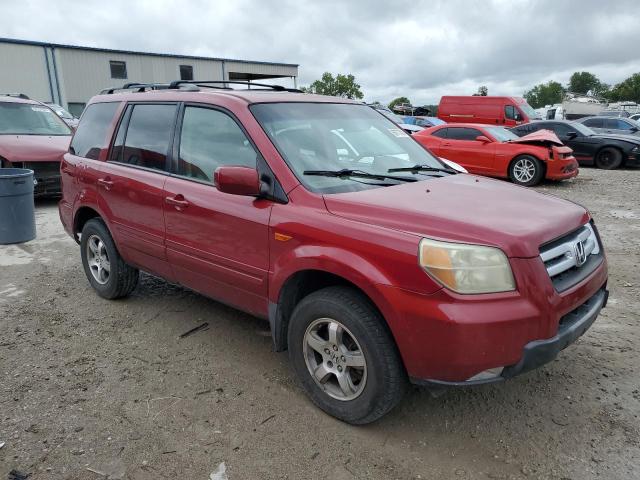 5FNYF28556B005590 - 2006 HONDA PILOT EX RED photo 4