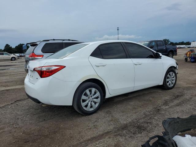 2T1BURHE9EC048711 - 2014 TOYOTA COROLLA L WHITE photo 3