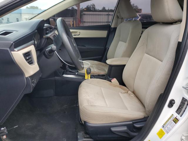 2T1BURHE9EC048711 - 2014 TOYOTA COROLLA L WHITE photo 7