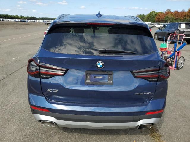 5UX53DP08N9N22662 - 2022 BMW X3 XDRIVE30I BLUE photo 6