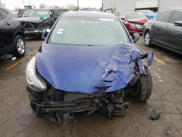 5NPDH4AEXDH433846 - 2013 HYUNDAI ELANTRA GLS BLUE photo 5