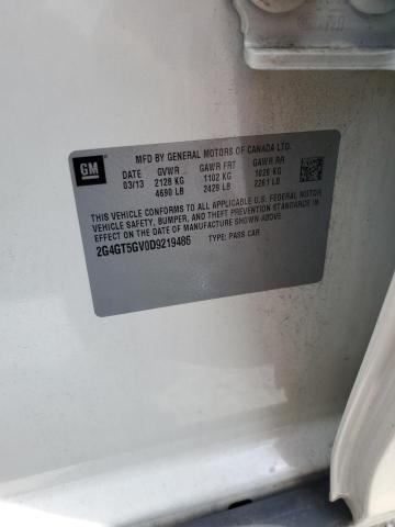 2G4GT5GV0D9219486 - 2013 BUICK REGAL PREMIUM 白色 照片 12