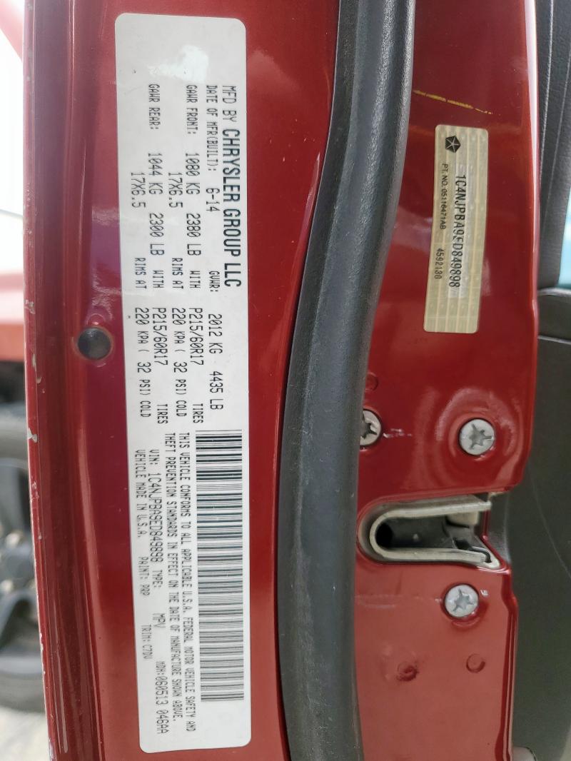 1C4NJPBA9ED849898 - 2014 JEEP PATRIOT SPORT Rot Foto 13