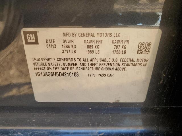 1G1JA5SH5D4210103 - 2013 CHEVROLET SONIC LS Gümüş foto 12