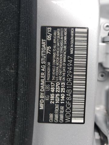 WDDGF8AB1DR294947 - 2013 MERCEDES-BENZ C 300 4MATIC SILVER photo 13