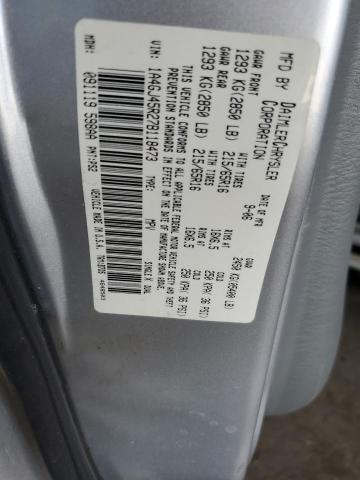 1A4GJ45R27B118473 - 2007 CHRYSLER TOWN & COU LX SILVER photo 13