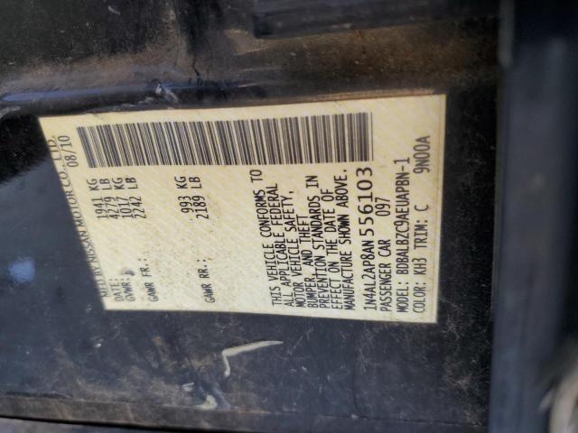 1N4AL2AP8AN556103 - 2010 NISSAN ALTIMA BASE 黑色 照片 12