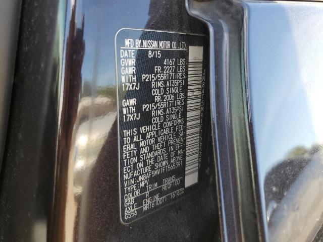 JN8AF5MV1FT565391 - 2015 NISSAN JUKE S MAROON photo 14