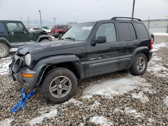 1J4GL48K14W209828 - 2004 JEEP LIBERTY SPORT BLACK photo 1