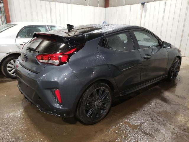 KMHTH6AB9KU004290 - 2019 HYUNDAI VELOSTER TURBO GRAY photo 3