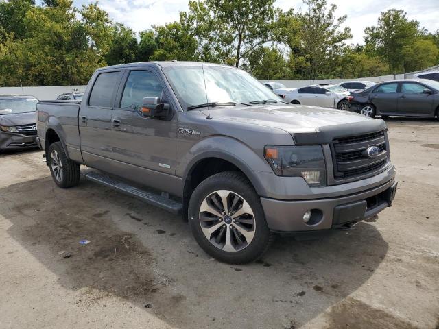 1FTFW1ETXDFD71297 - 2013 FORD F150 SUPERCREW GRAY photo 4