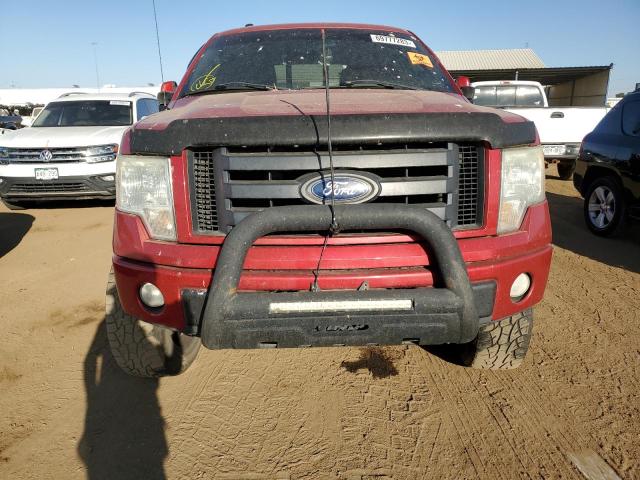 1FTFW1EV1AKE59790 - 2010 FORD F-150 SUPERCREW RED photo 5