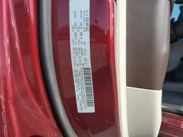 2C4RC1EGXHR635478 - 2017 CHRYSLER PACIFICA TOURING L PLUS MAROON photo 13