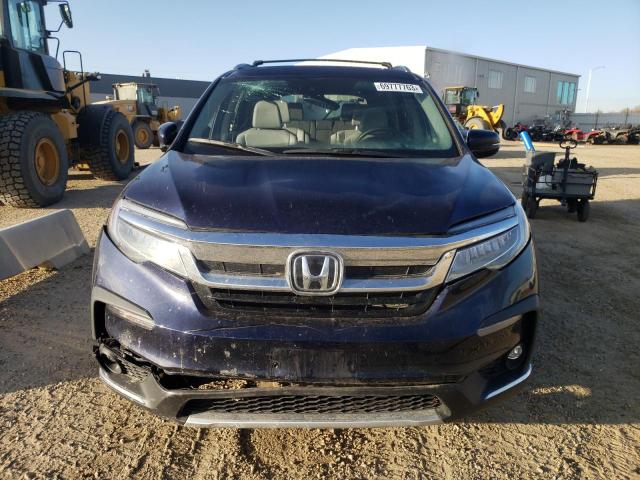 5FNYF6H02NB029615 - 2022 HONDA PILOT ELITE BLUE photo 5