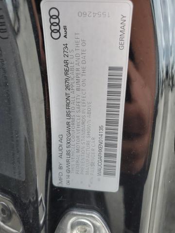 WAUCGAFHXEN014135 - 2014 AUDI S5 PREMIUM PLUS შავი ფოტო 12
