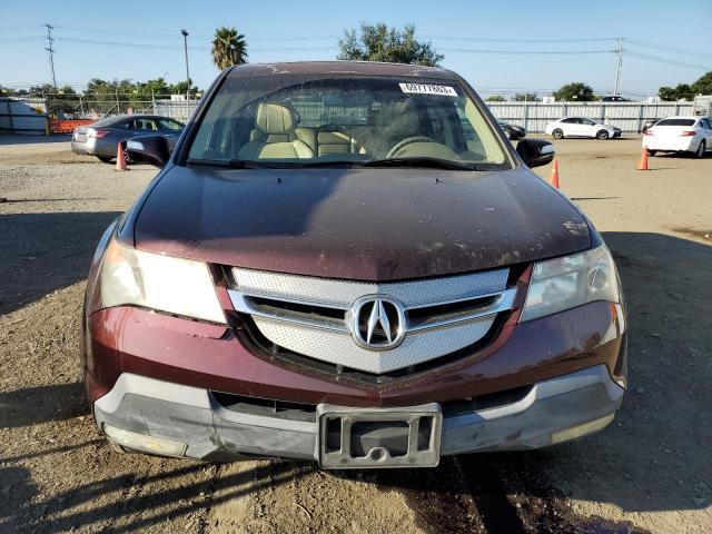 2HNYD28229H504528 - 2009 ACURA MDX BURGUNDY photo 5