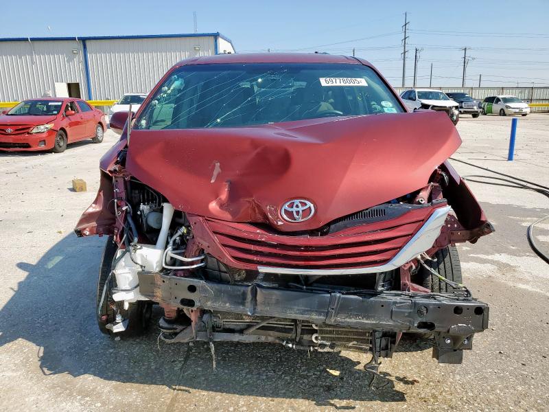 5TDKZ3DC7HS897329 - 2017 TOYOTA SIENNA LE BURGUNDY photo 5