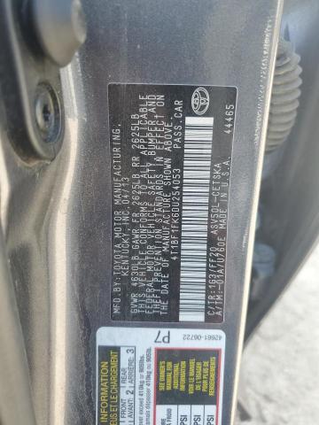 4T1BF1FK6DU254053 - 2013 TOYOTA CAMRY L GRAY photo 12
