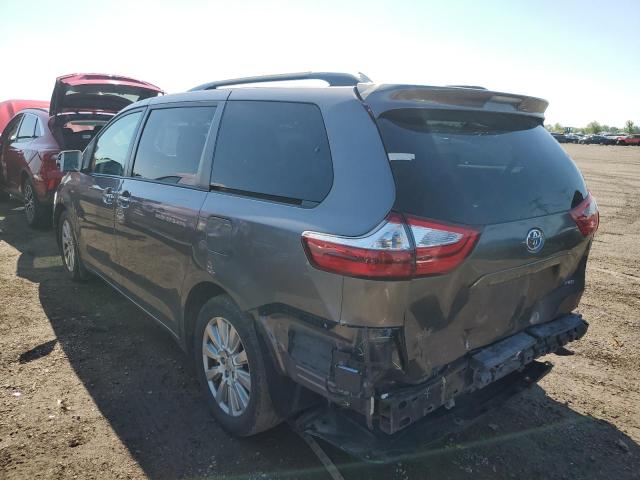 5TDDZ3DC5HS149543 - 2017 TOYOTA SIENNA XLE ნაცრისფერი ფოტო 2