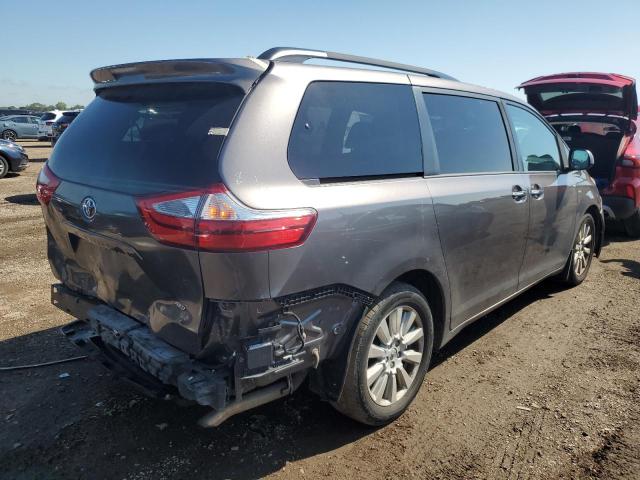5TDDZ3DC5HS149543 - 2017 TOYOTA SIENNA XLE ნაცრისფერი ფოტო 3