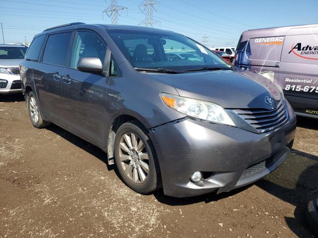 5TDDZ3DC5HS149543 - 2017 TOYOTA SIENNA XLE ნაცრისფერი ფოტო 4