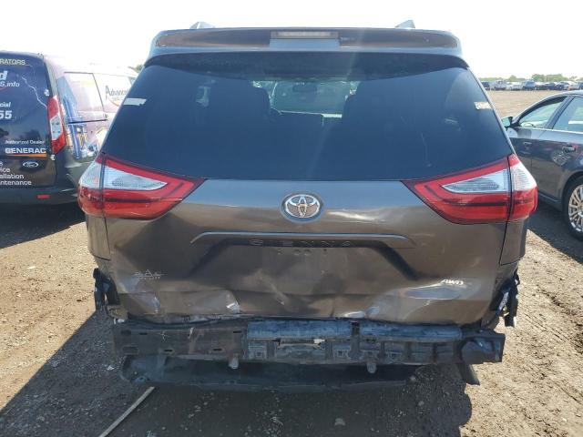 5TDDZ3DC5HS149543 - 2017 TOYOTA SIENNA XLE ნაცრისფერი ფოტო 6
