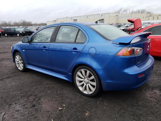 JA32U8FWXAU025634 - 2010 MITSUBISHI LANCER GTS BLUE photo 2